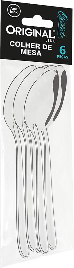 Colher Mesa Inox Original Line 6pcs