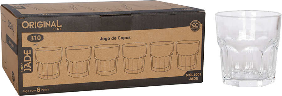 Copo De Vidro Original Line Jade 310ml