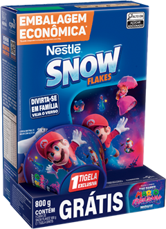 Alimento Matinal Nestle Snow Flakes 800g Gratis 1 Tigela