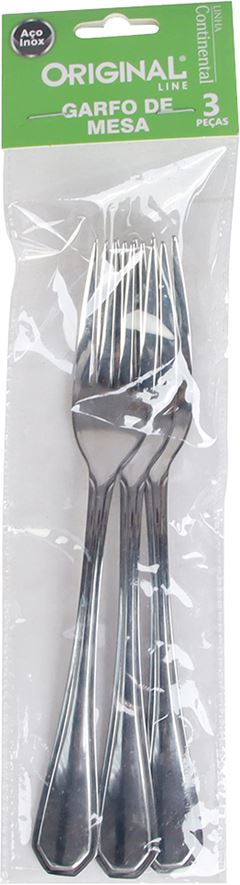 Garfo Mesa Inox Original Line 3pcs