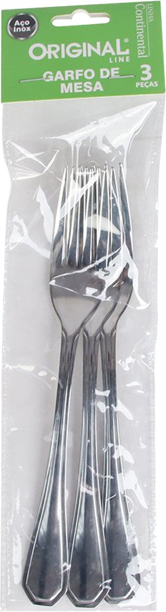 Garfo Mesa Inox Original Line 3pcs