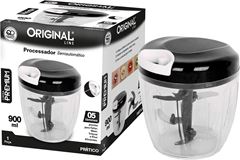 Miniprocessador Plastico Original Line Manual Preto 900ml