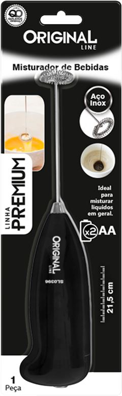 Mini Mixer Original Line Pilha Aa Branco/Preto