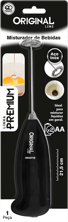 Mini Mixer Original Line Pilha Aa Branco/Preto