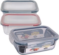 Pote De Vidro Original Line Com Tampa E Trava 1,03ml