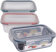 Pote De Vidro Original Line Com Tampa E Trava 1,03ml