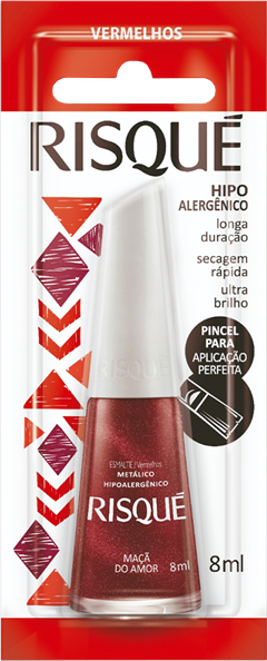 Esmalte Risque Metalico Maca Do Amor 6un