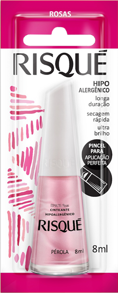 Esmalte Risque Cintilante Perola 6un
