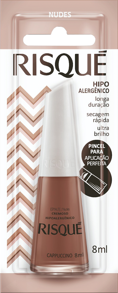 Esmalte Risque Cremoso Cappuccino 6un