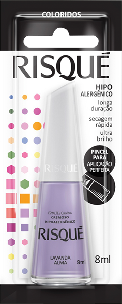 Esmalte Risque Cremoso Lavanda Alma 6un