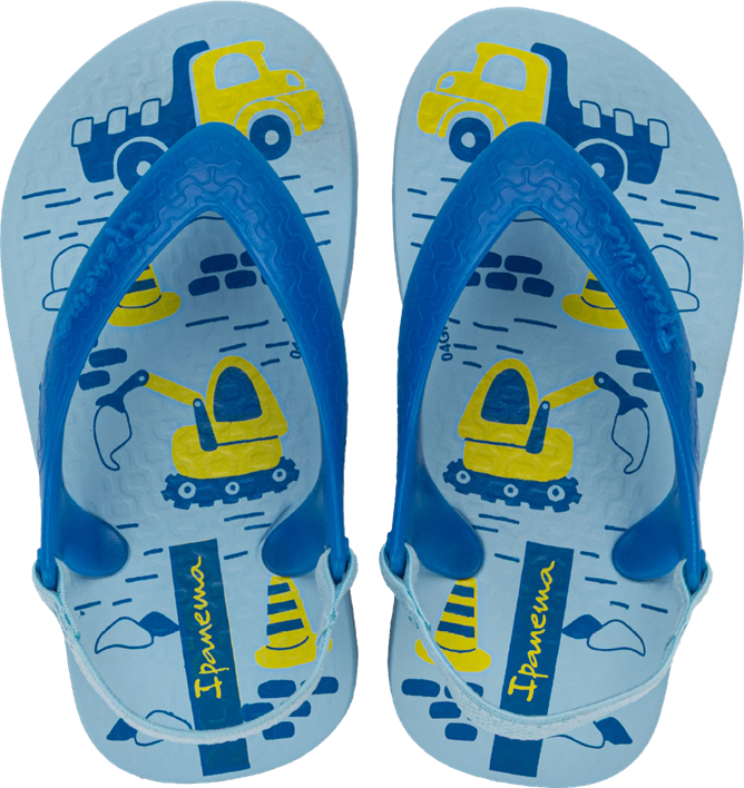 Sandalia Ipanema Classica Masc Baby Azul/Azul/Amarelo
