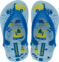 Sandalia Ipanema Classica Masc Baby Azul/Azul/Amarelo