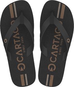Sandalia Cartago Atlanta Masc Adulto Preto/Preto/Castor