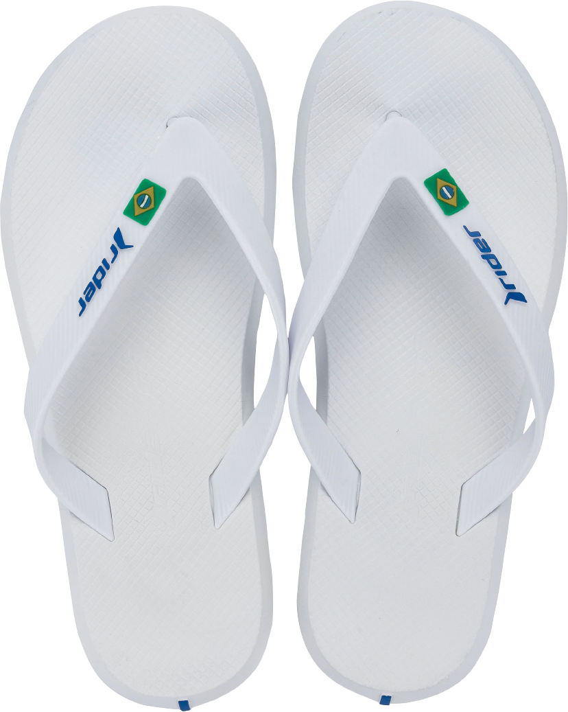 Sandalia Rider R1 Brasil Masc Adulto Branco/Branco/Azul