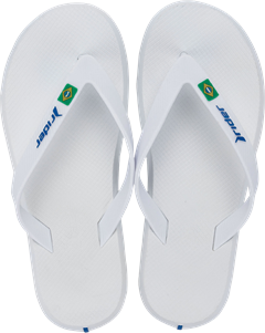 Sandalia Rider R1 Brasil Masc Adulto Branco/Branco/Azul