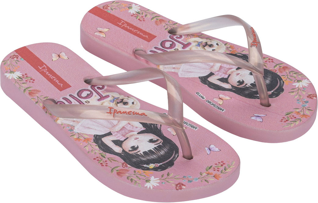 Sandalia Ipanema Jolie Amores Fem Infantil Rosa Claro/Perola