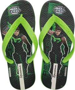 Sandalia Ipanema Max Steel Masc Infantil Verde/Verde/Cinza