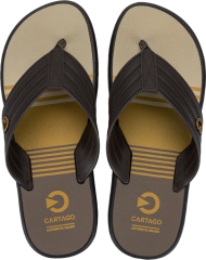 Sandalia Cartago Montreal Masc Adulto Marrom/Marrom/Amarelo
