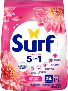 Sabao Em Po Surf Explosao De Flores Sachet 1,6kg