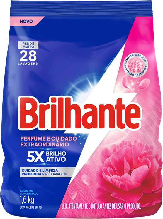 Sabao Em Po Brilhante Cuidado Extraordinario Sachet 1,6kg