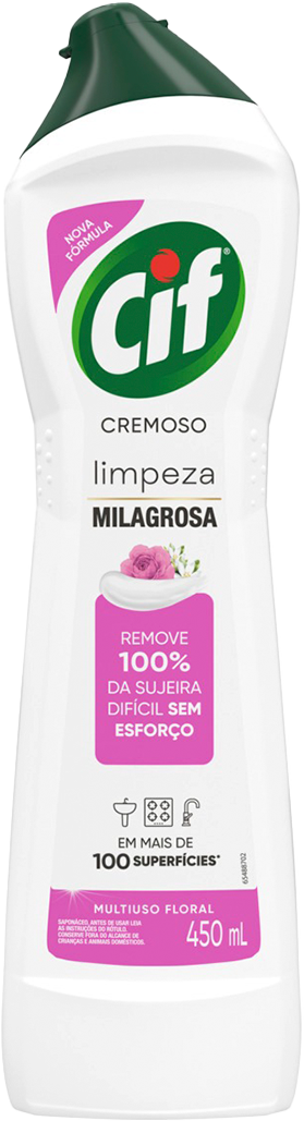 Limpador Cremoso Cif Multiuso Floral 450ml