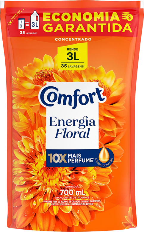 Amaciante Concentrado Comfort Energia Floral Sachet 700ml