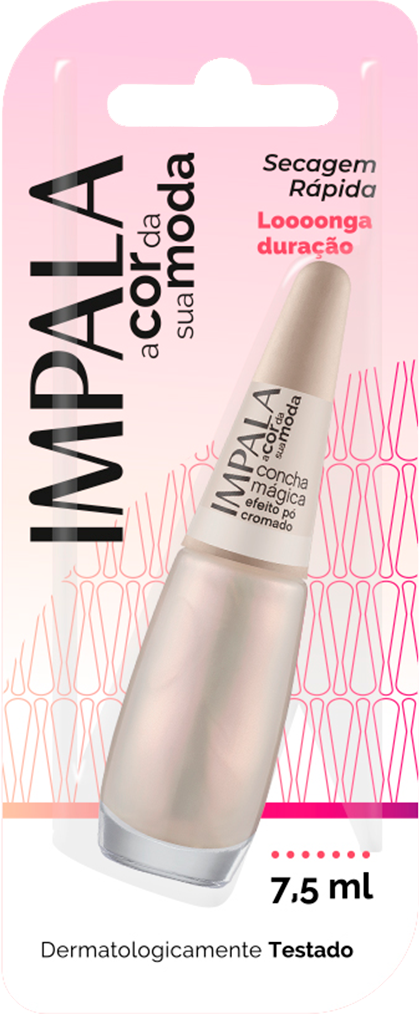 Esmalte Impala Efeito Po Cromado Concha Magica 6un