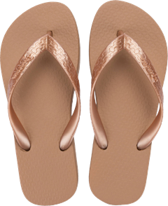 Sandalia Ipanema Classica Fem Adulto Marrom/Rosa Metalizado
