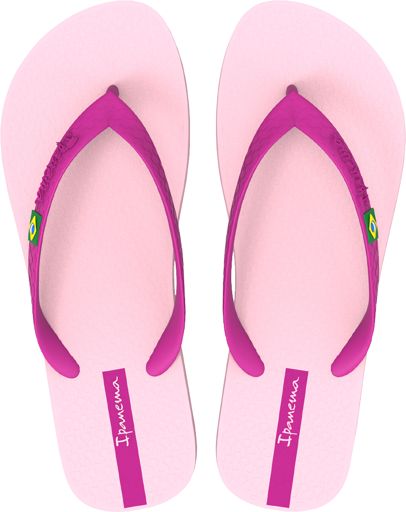 Sandalia Ipanema Brasil Fem Infantil Rosa/Rosa Fluorescente