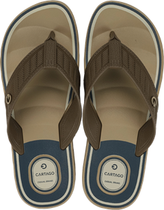 Sandalia Cartago Durban Masc Adulto Bege/Marrom/Azul