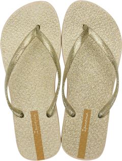 Sandalia Ipanema Glitter Fem Adulto Bege/Ouro