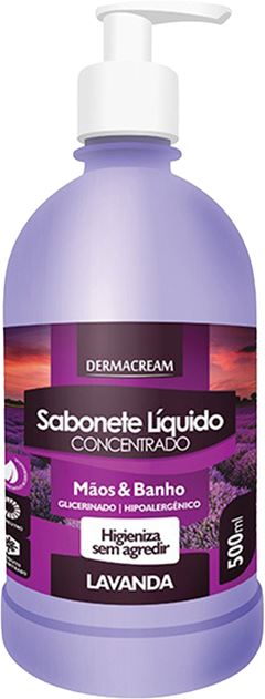 Sabonete Liquido Dermacream Lavanda 500ml