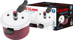 Panela Pressao Globo Fechamento Externo Vermelha 5l