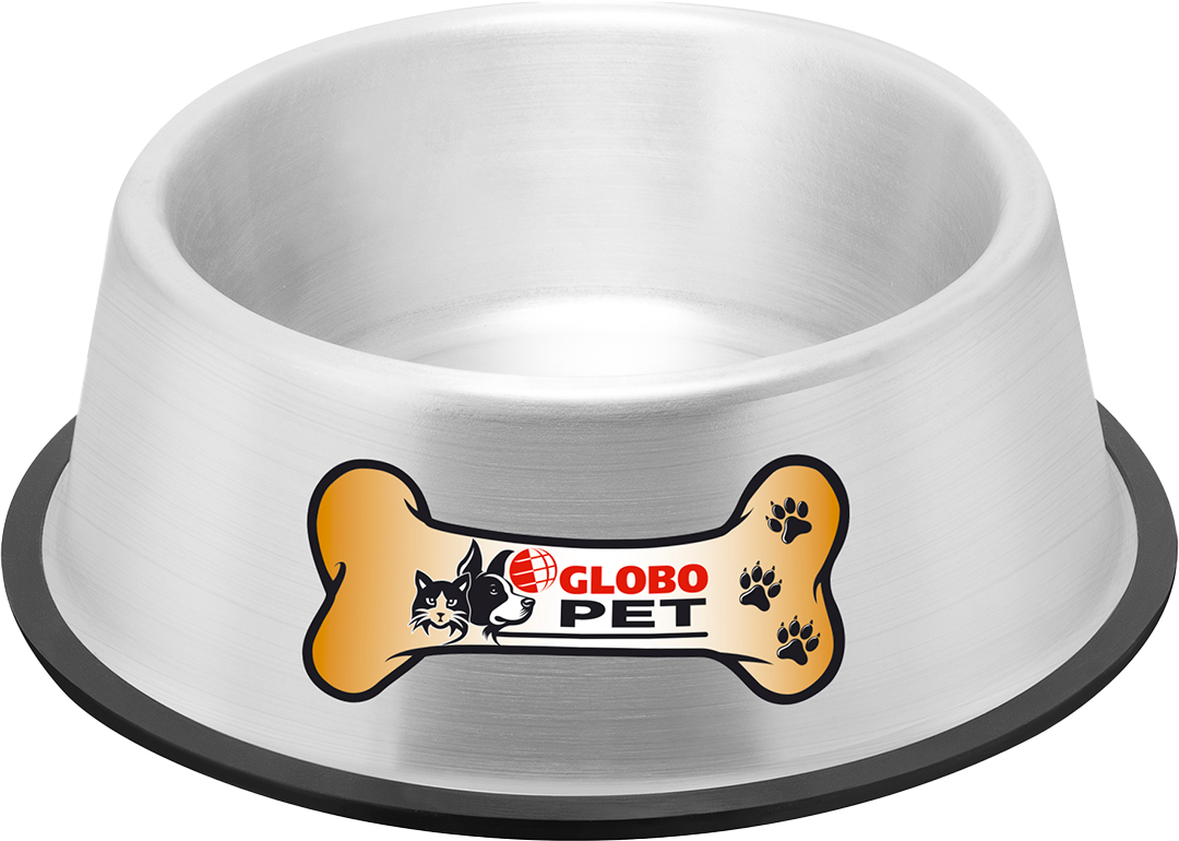 Comedouro Pet Aluminio Globo G