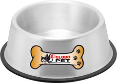 Comedouro Pet Aluminio Globo G