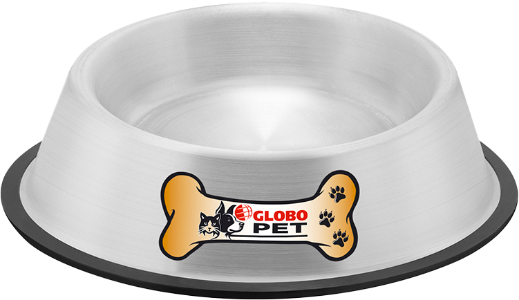 Comedouro Pet Aluminio Globo P