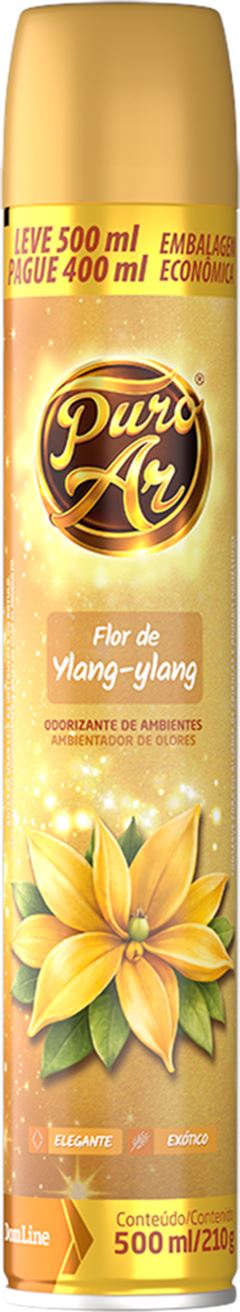 Desodorizador Puro Ar Flor De Ylang Ylang L500ml P400ml