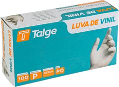 Luva Talge Vinil Sem Po P 100un