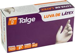 Luva Talge Latex Com Po P 100un