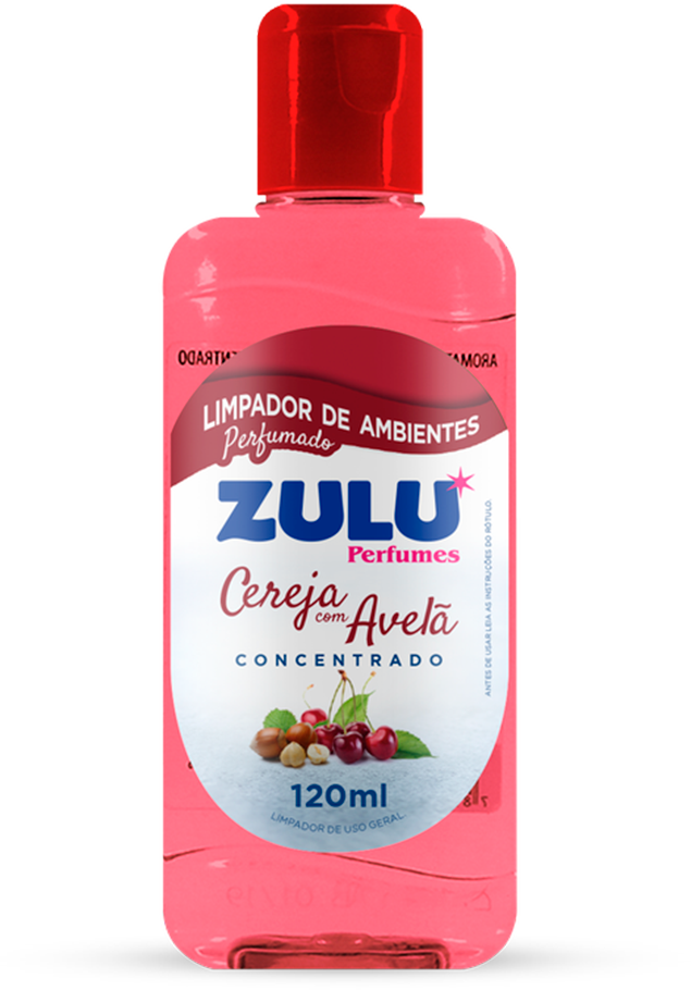 Limpador Perfumado Zulu Concentrado Cereja Com Avela 120ml