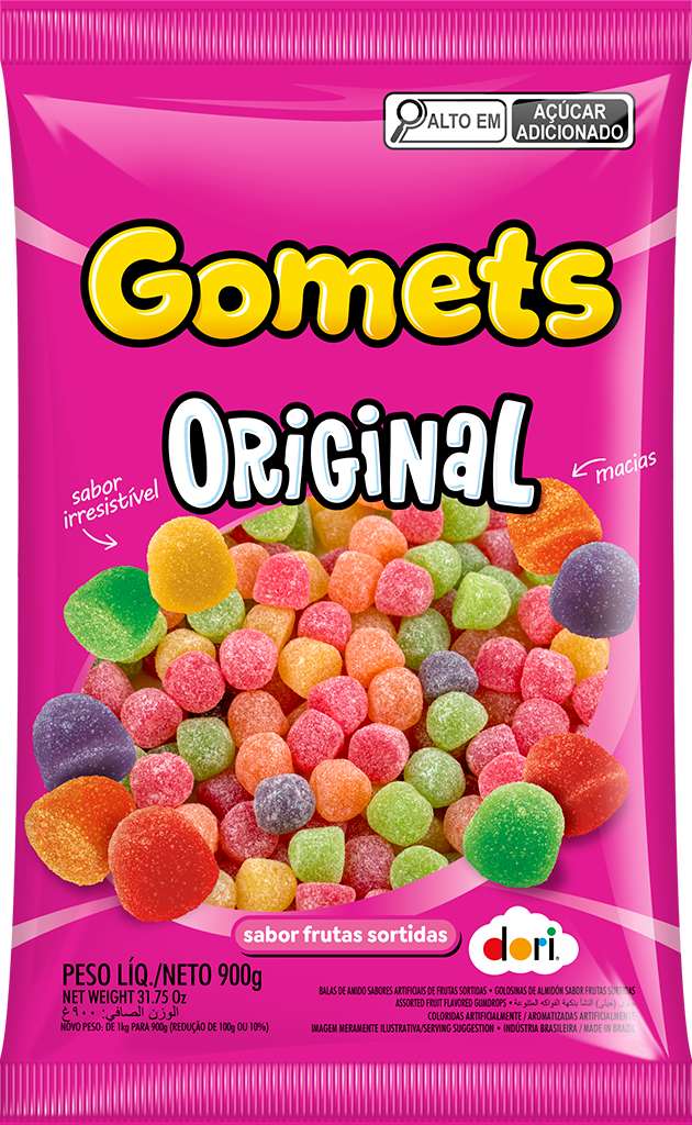Goma Dori Gomets Sino Frutas Sortidas 900g
