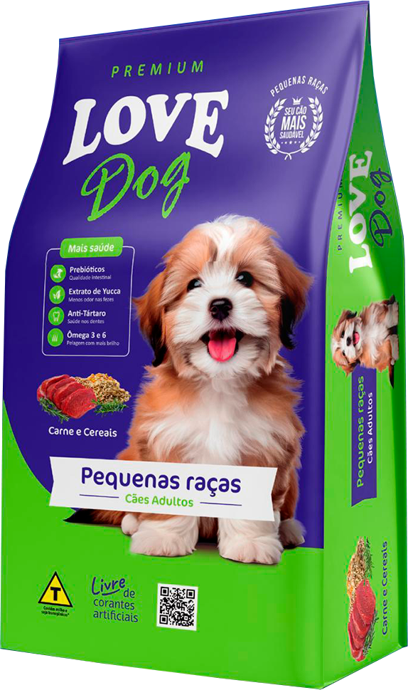 Racao Para Caes Love Dog Pequenas Racas 1kg