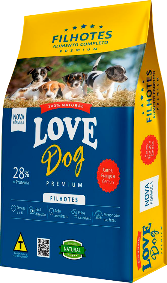 Racao Para Caes Love Dog Filhotes 25kg