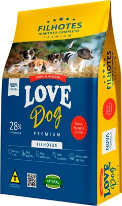 Racao Para Caes Love Dog Filhotes 25kg