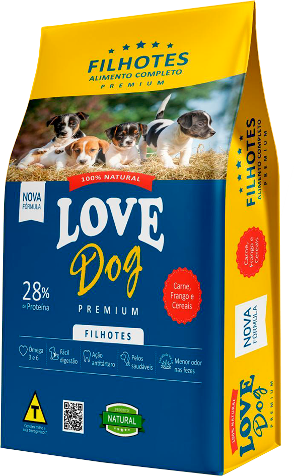 Racao Para Caes Love Dog Filhotes 1kg
