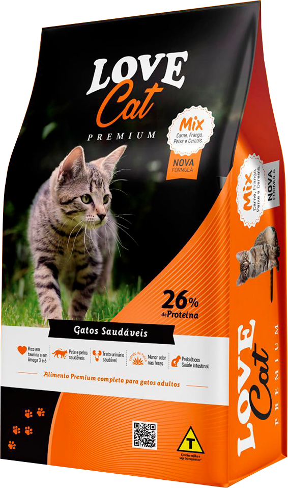 Racao Para Gato Love Cat Mix 25kg