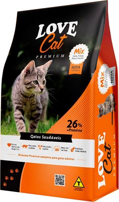 Racao Para Gato Love Cat Mix 25kg