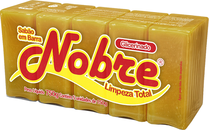 Sabao Pedaco Nobre Glicerinado Extra 5x150g
