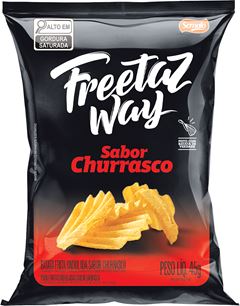 Batata Freetaz Way Ondulada Churrasco 45g