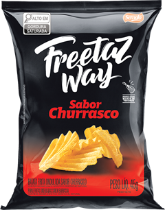 Batata Freetaz Way Ondulada Churrasco 45g